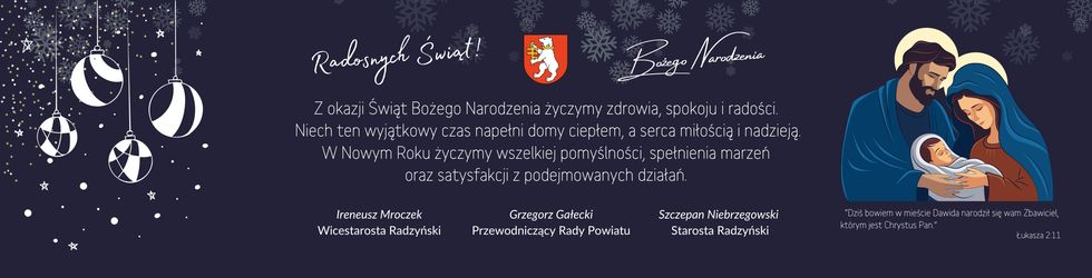 Życzenia bożonarodzeniowe Powiat Radzyń Podlaski